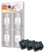 310018 - 3 Peach Ink Cartridges black, compatible with Canon, Apple BCI-10BK, 0956A002