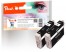 319187 - Peach Twin Pack Ink Cartridges black, compatible with Epson T0711 bk*2, C13T07114011