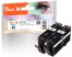 319268 - Peach Twin Pack Ink Cartridge with chip black, compatible with HP No. 655 bk*2, CZ109AE